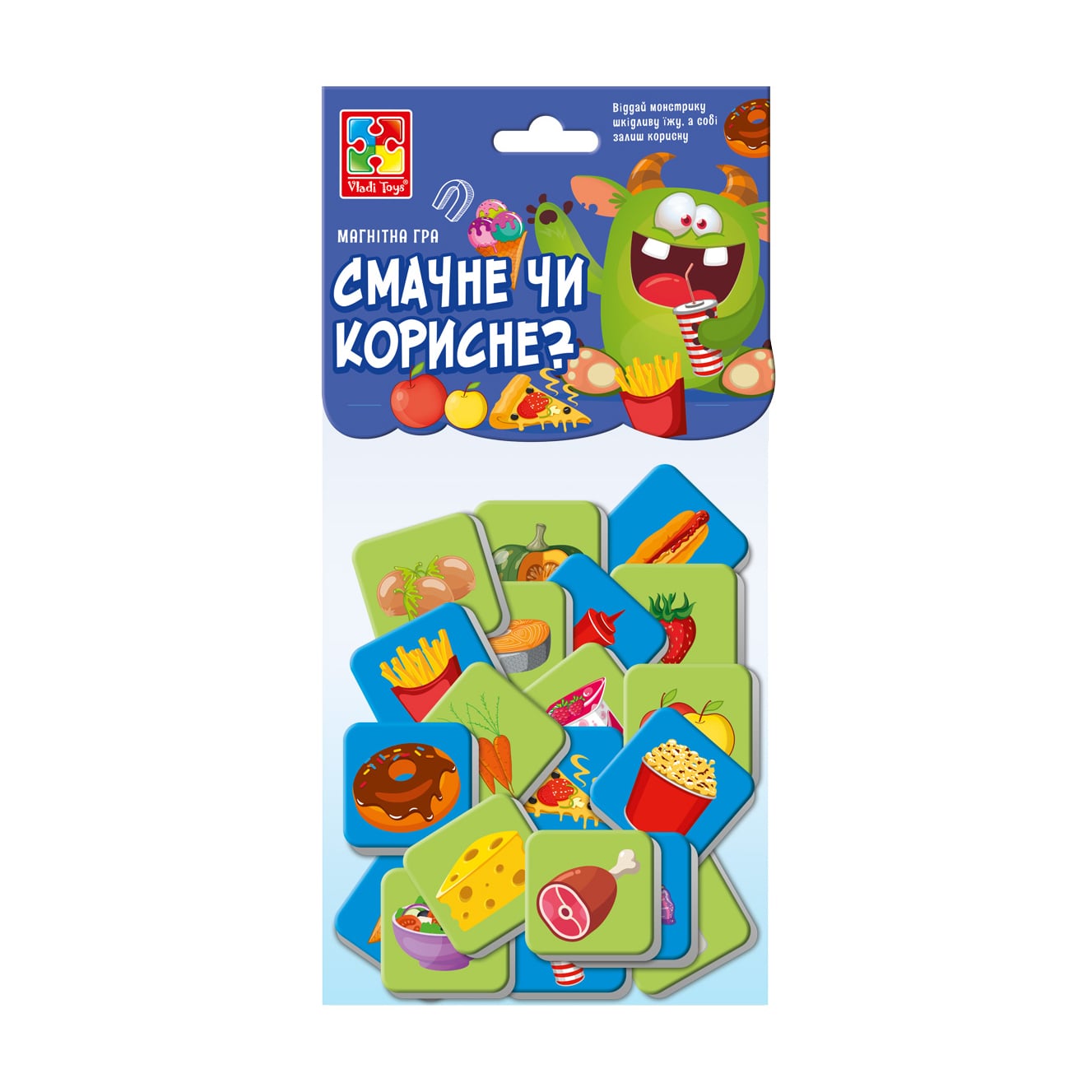 Розвивальна гра Vladi Toys Смачне чи корисне?, від 3 років, 24 елементи (VT5900-06)